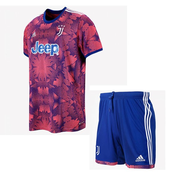 Trikot Juventus Ausweich Kinder 2022-2023 Blau